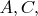 $A,C,$