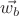 $\vec{w_b}$