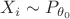 $X_i \sim P_{\theta_0}$