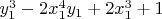 $y_1^3-2x_1^4y_1+2x_1^3+1$