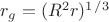 $r_g=(R^2r)^1^/^3$