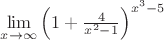 $\lim \limits_{x \to \infty}\left ( 1+\frac{4}{x^2-1} \right )^{x^3-5}$