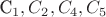 С_1,C_2,C_4,C_5