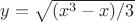 $y=\sqrt{(x^3-x)/3}$