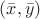 $(\bar{x},\bar{y})$ $(\bar{x},\bar{y})$