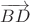 $\overrightarrow{BD}$