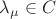 $\lambda _\mu \in C$