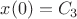 $x(0) = C_3$ $x(0) = C_3$