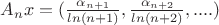$A_{n}x=(\frac{\alpha_{n+1}}{ln(n+1)},\frac{\alpha_{n+2}}{ln(n+2)},....)$
