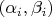 $(\alpha_i,\beta_i)$