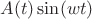 $A(t) \sin(w t)$