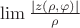 $\lim\frac{|z(\rho,\varphi)|}{\rho}$
