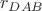 $r_{DAB}$