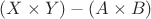 $(X \times Y) - (A \times B) $ $(X \times Y) - (A \times B) $