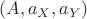 $(A,a_X,a_Y)$