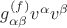 $g^{(f)}_{\alpha\beta}v^\alpha v^\beta$