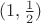 $(1,\frac 12)$