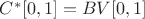 $C^{*}[0,1] = BV[0,1]$
