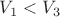 $V_1 < V_3$