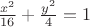 $\frac{x^2}{16} + \frac{y^2}{4} = 1$