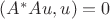 $(A^*Au,u)=0$