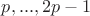 $p,...,2p-1$