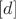 $[d]$
