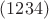 $(1234)$