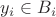 $y_i \in B_i$