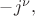 $-j^\nu,$