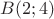 $B(2;4)$