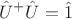 $$\hat{U}^+\hat{U}=\hat{1}$$