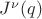 $J^\nu (q)$