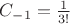 $C_{-1}=\frac{1}{3!}$