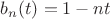 $b_n(t)=1-nt$