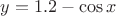 $y=1.2-\cos x$