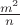 $\frac{m^2}{n}$