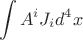 $$
\int A^iJ_id^4x
$$