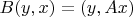 $B(y,x)=(y,Ax)$
