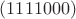 $(1111000)$