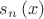 ${{s}_{n}}\left( x \right)$