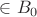 $ \in B_0$