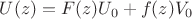 $\[
U(z) = F(z)U_0  + f(z)V_0 
\]$