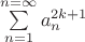 $\sum\limits_{n=1}^{n=\infty}a_n^{2k+1}$ $\sum\limits_{n=1}^{n=\infty}a_n^{2k+1}$