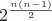 $$2^{\frac{n(n-1)}{2}}$$
