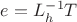$e = L_h^{-1} T$ $e = L_h^{-1} T$
