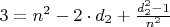 $3=n^2-2 \cdot d_2+\frac{d_2^2-1}{n^2}$