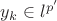 ${y_k}\in l^{p'}$