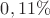$0,11\%$