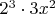 $2^3 \cdot 3x^2$